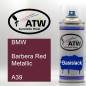 Preview: BMW, Barbera Red Metallic, A39: 400ml Sprühdose, von ATW Autoteile West.